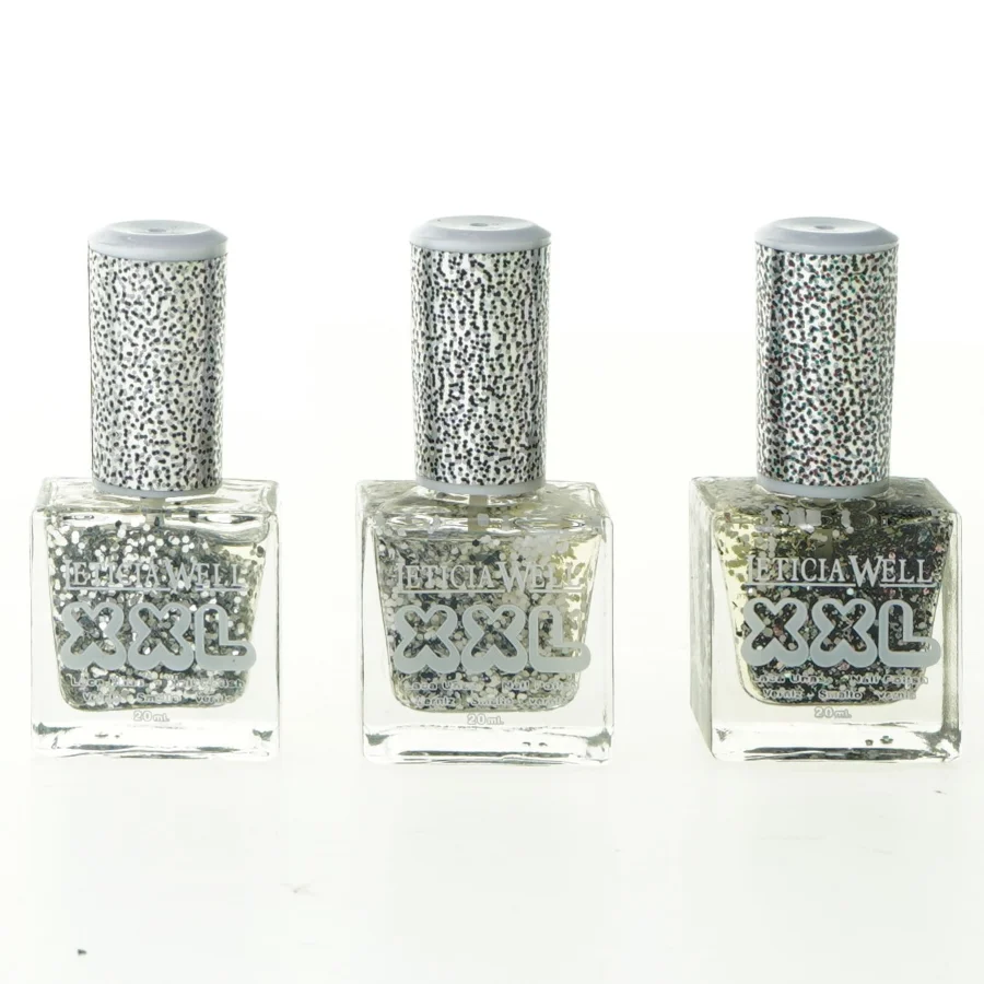 Neglelak med sølvglimmer fra Leticia Well (str. 8 x 4 cm)