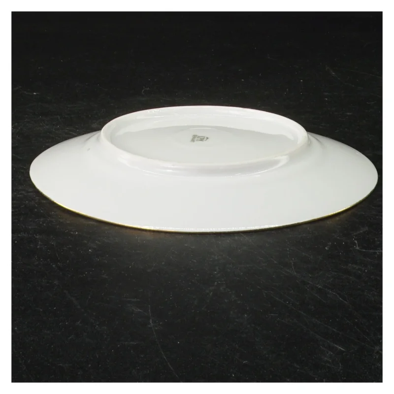 Porcelænstallerkener med guldkant
