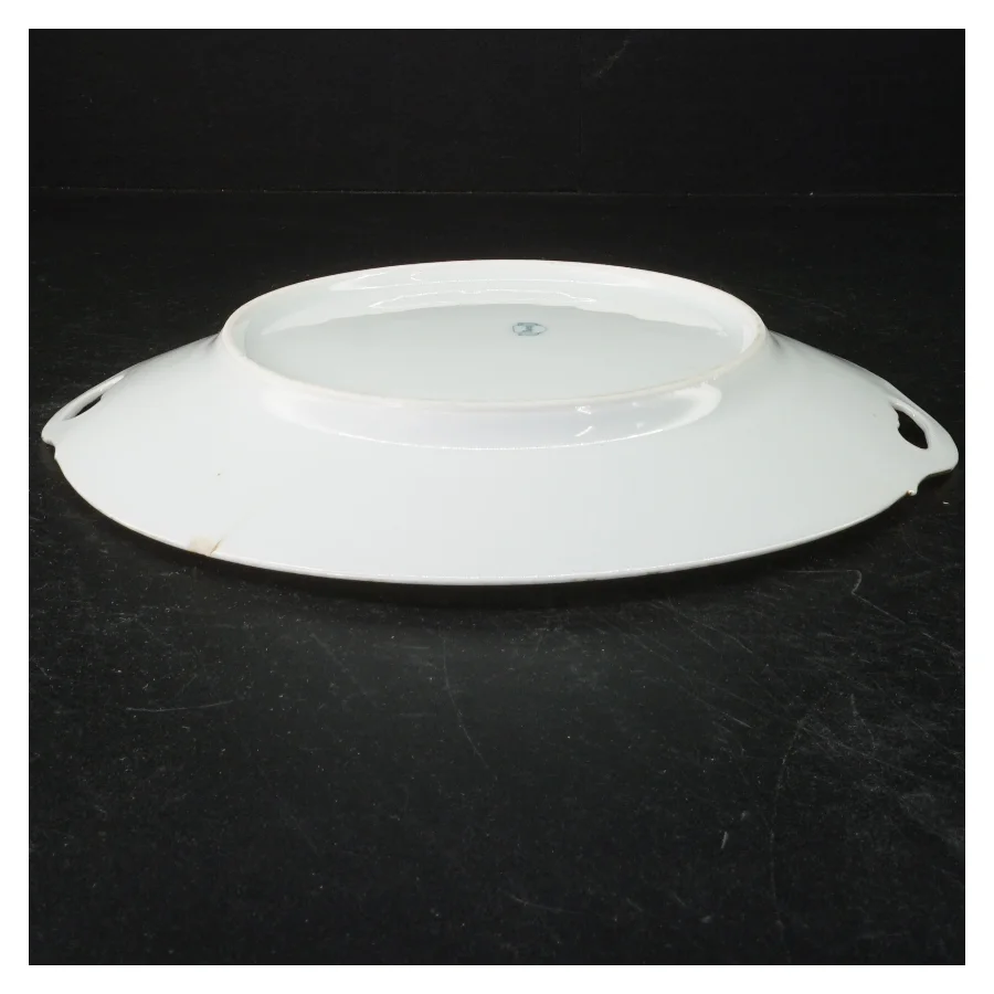 Porcelænsfad med håndtag