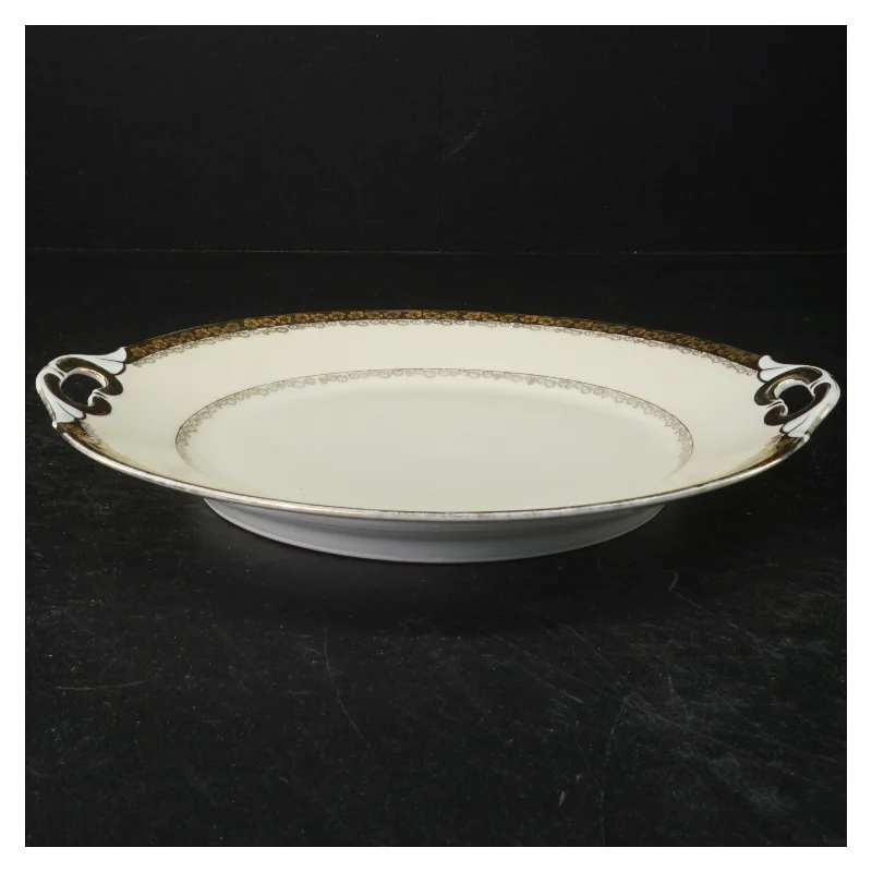 Porcelænsfad med håndtag