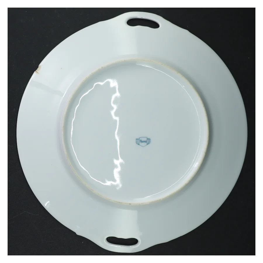 Porcelænsfad med håndtag