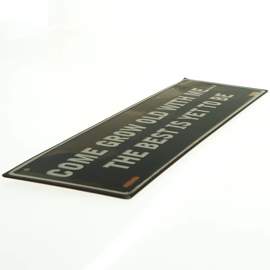 Dekorativt metalskilt