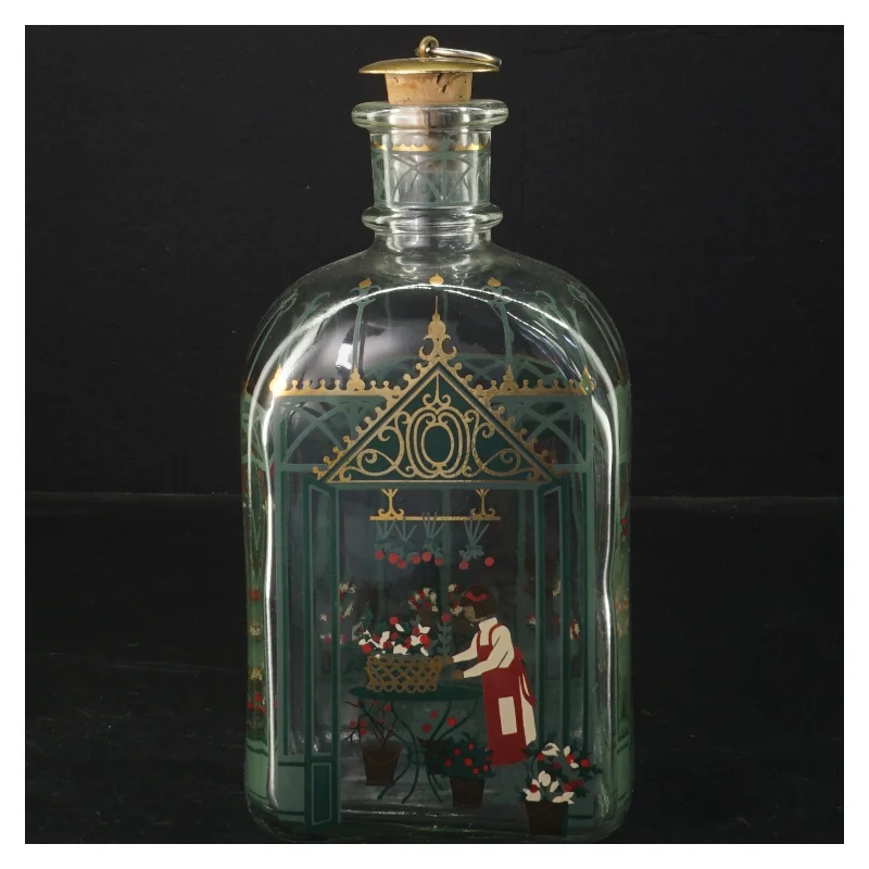 Snapse flaske til julesnaps (str. 19 cm) fra Holmegaard