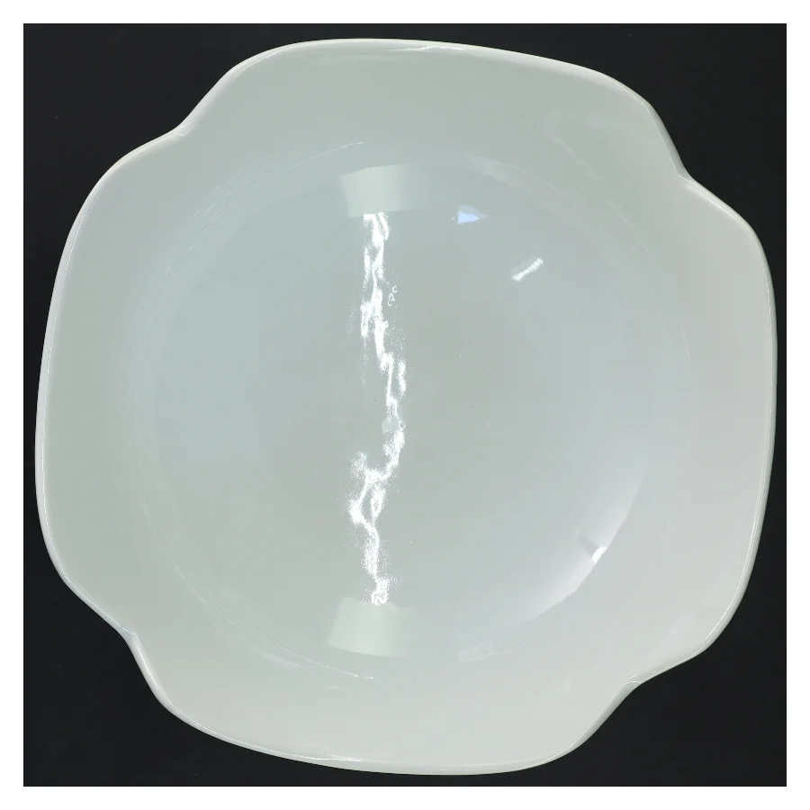 Hvid skål med bølgekant (str. Ø 24x11 cm)