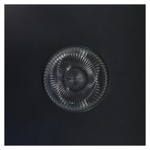 Glas skål med mønster (str. Ø 17 cm)