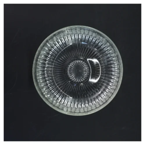 Glas skål med mønster (str. Ø 17 cm)