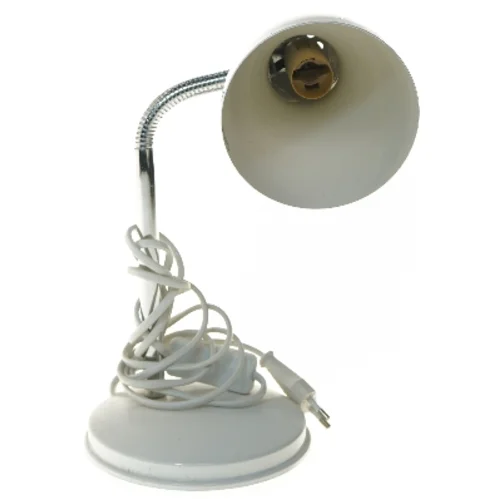 Hvid bordlampe (str. 34,5 cm)