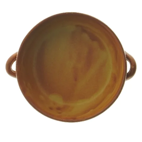 Keramisk skål med håndtag (str. Ø 18,5 cm)