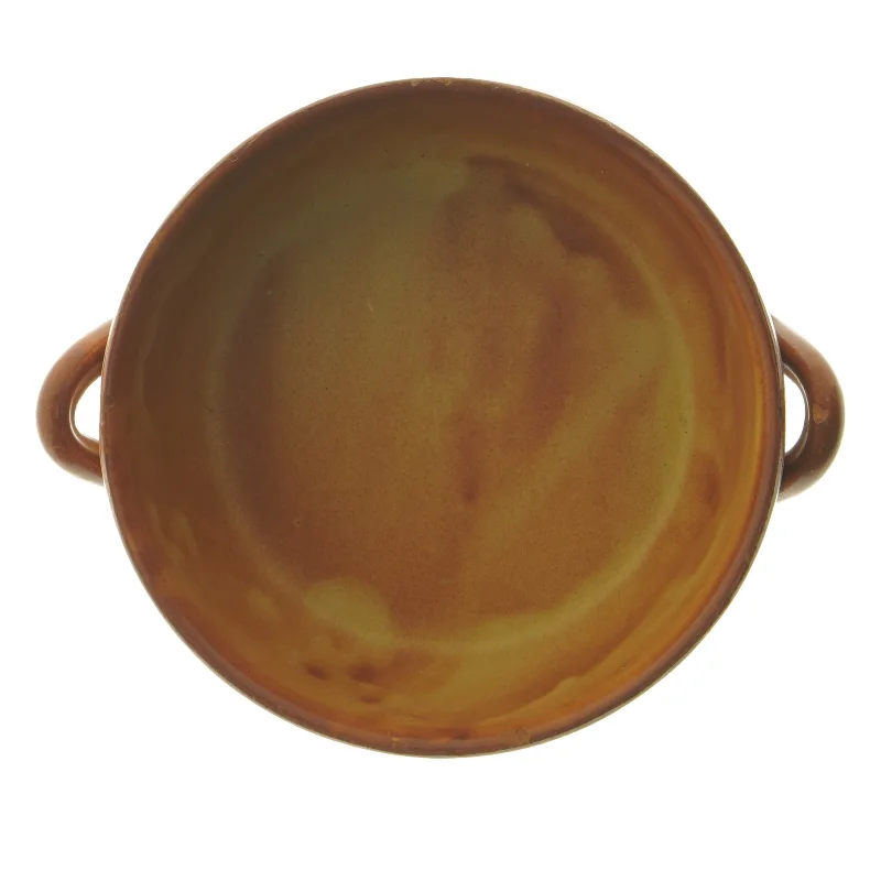 Keramisk skål med håndtag (str. Ø 18,5 cm)