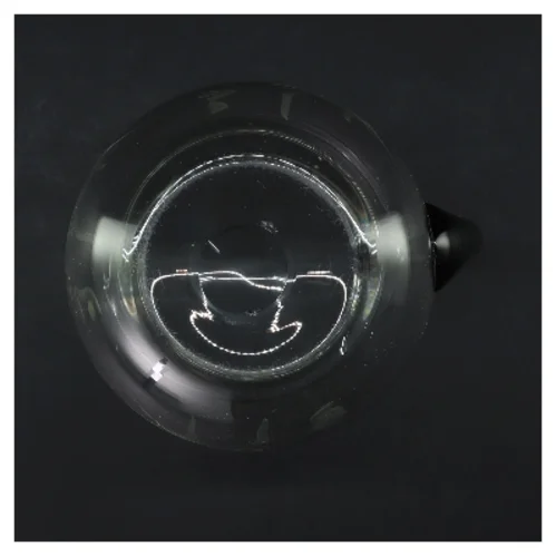 Glaskande med blomstermotiv (str. 17 cm)