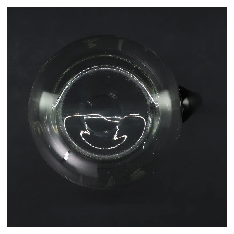 Glaskande med blomstermotiv (str. 17 cm)