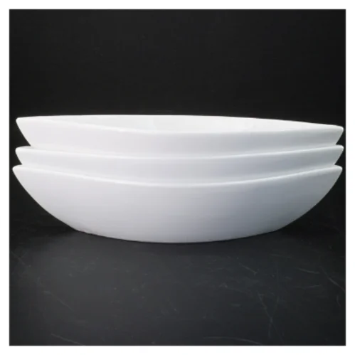 Lange hvide fade fra Calzone (str. 27 cm. 3 styk)