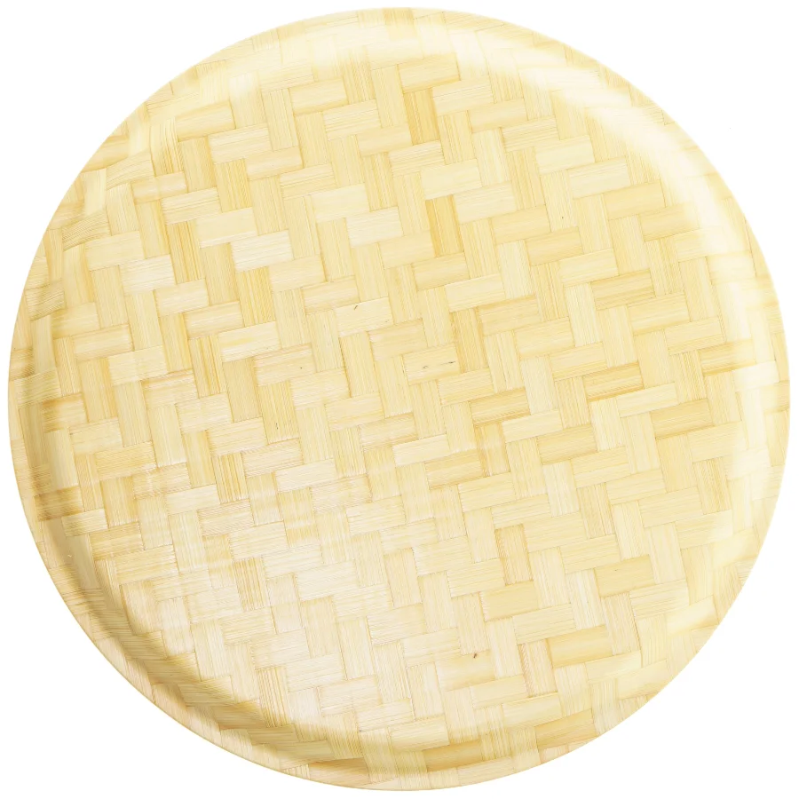 Rund bakke med blomster (str. Ø 35,5 cm)