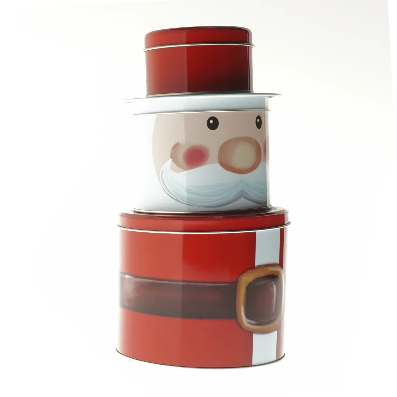 Kagedåsesæt formet som julemand (str. 25,5 cm)