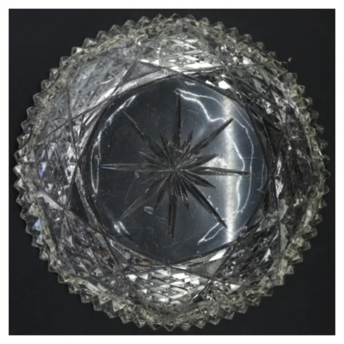 Krystalskål (str. Ø 24x9 cm)