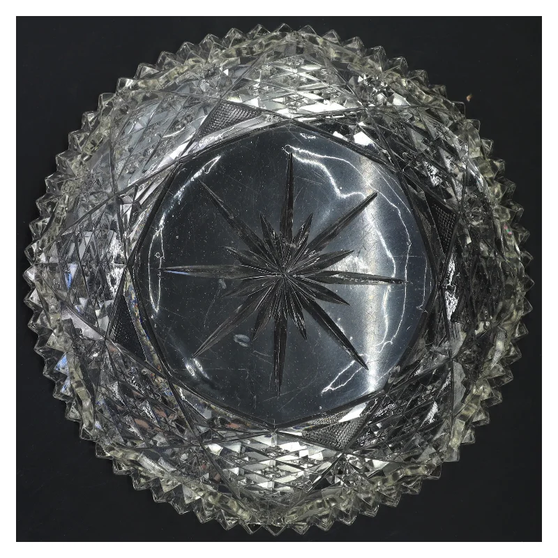 Krystalskål (str. Ø 24x9 cm)