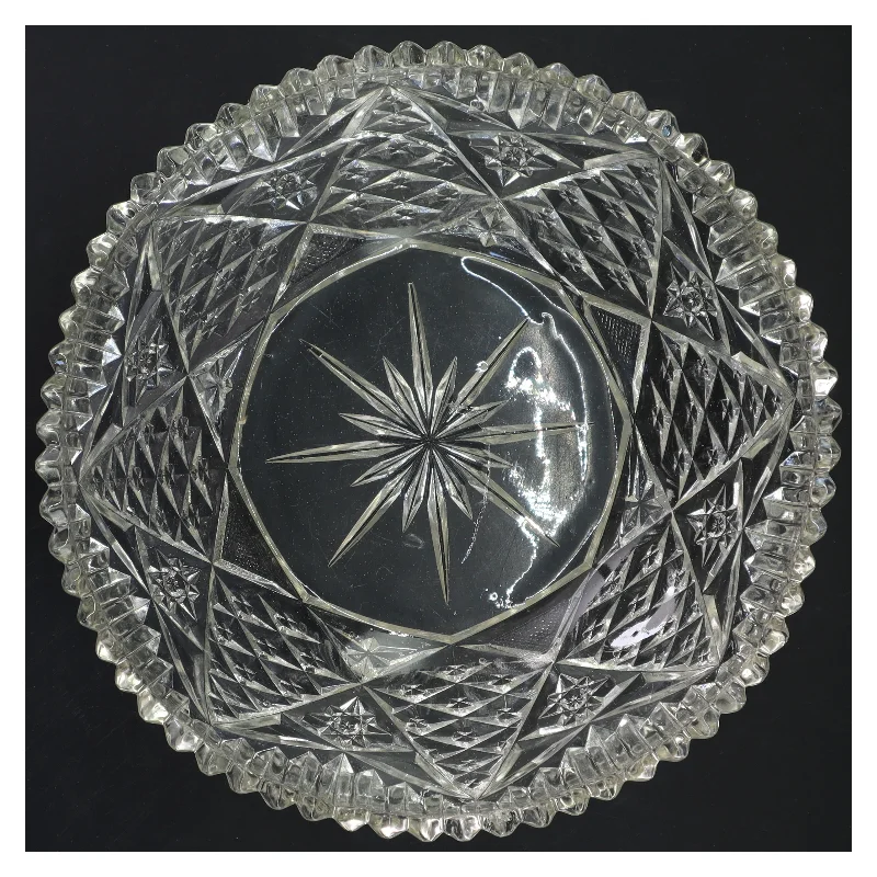 Krystalskål (str. Ø 24x9 cm)