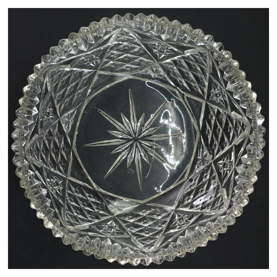 Krystalskål (str. Ø 24x9 cm)