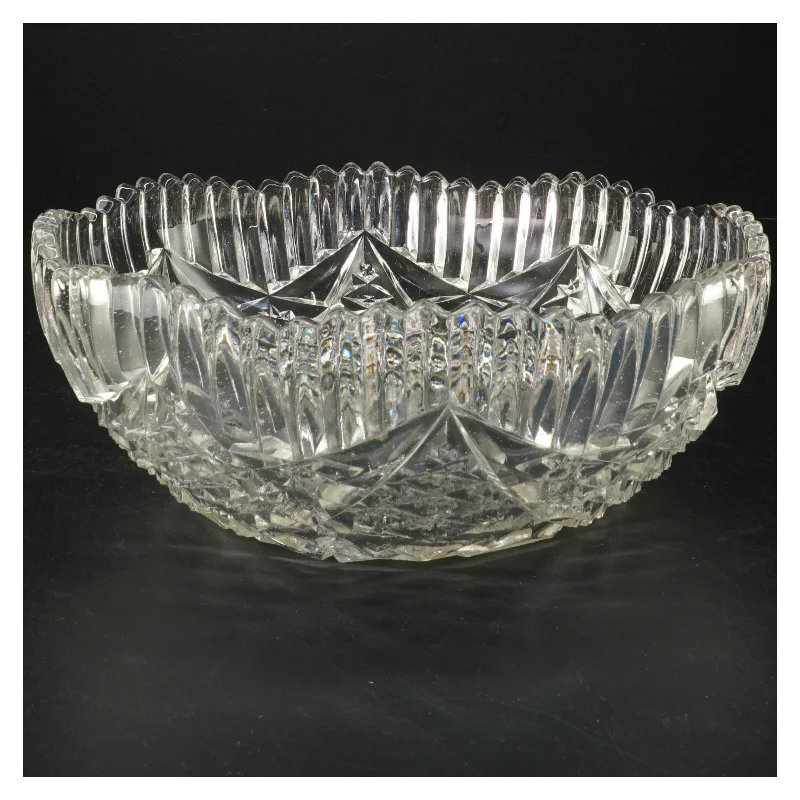 Krystalskål (str. Ø 24x9 cm)