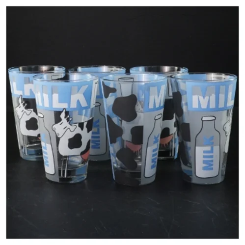 Mælkeglas sæt fra Cerve (str. 13 cm. 6 styk)