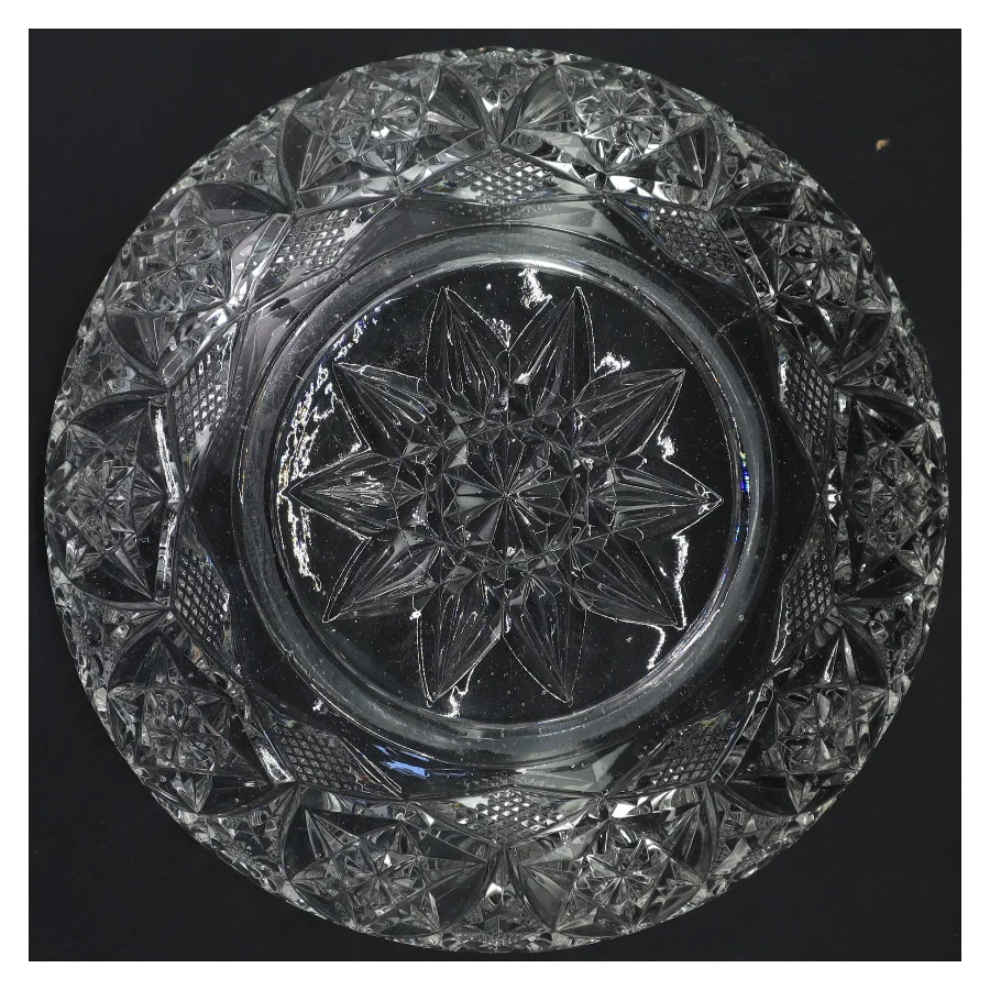 Krystal skål (str. Ø 23x9 cm)