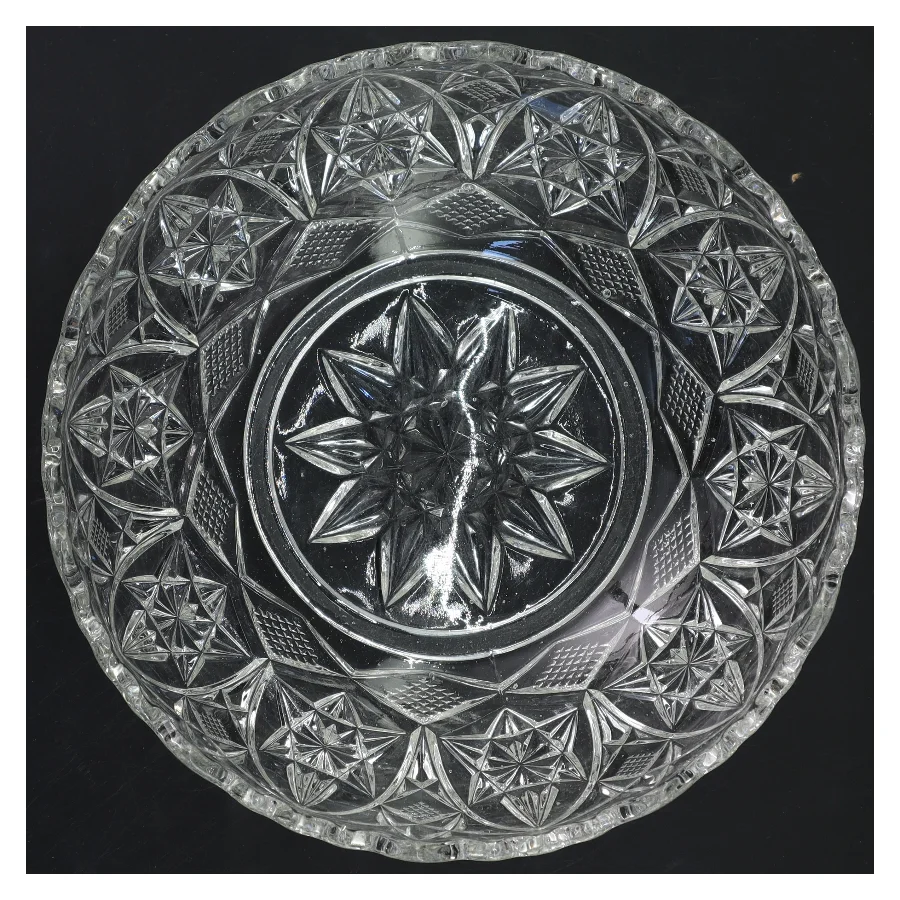 Krystal skål (str. Ø 23x9 cm)