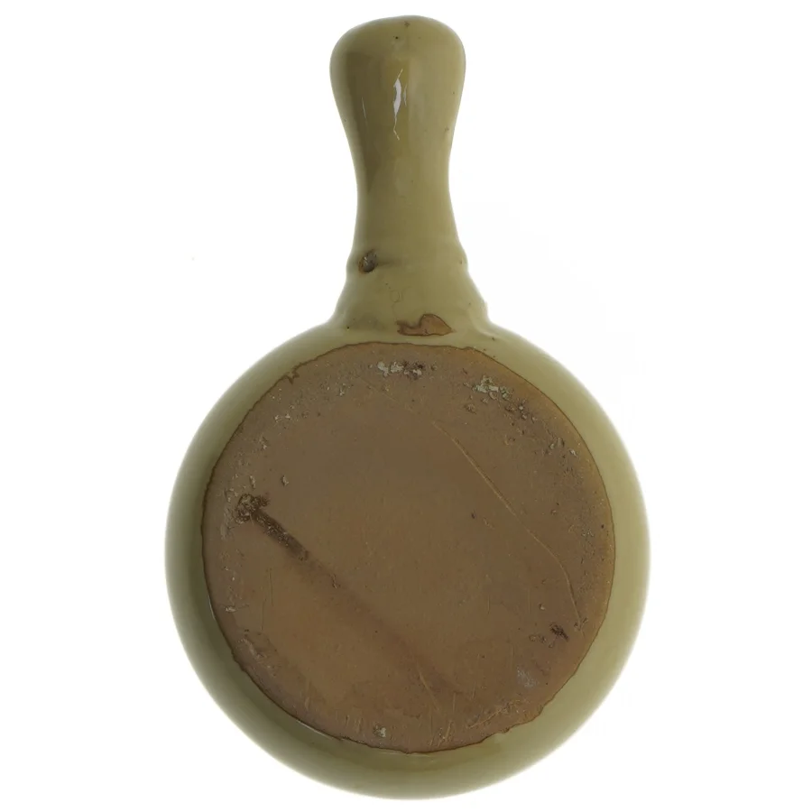 Keramisk lågkrukke med håndtag (str. Ø 12 cm)