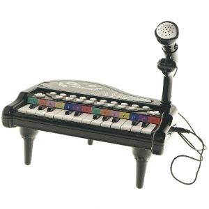 Legetøjs keyboard med mikrofon fra Bontempi (str. 11x22x27,5 cm)