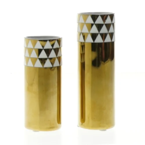 Creton Maison lysestager fra Creton (str. Ø. 4 cm. længde. 13 cm. og. 10,5 cm)