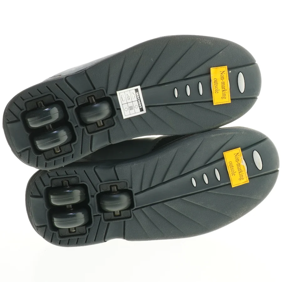 Grå 3 Wheelers rullesko med snørebånd fra Skechers (str. 41,5 cm)