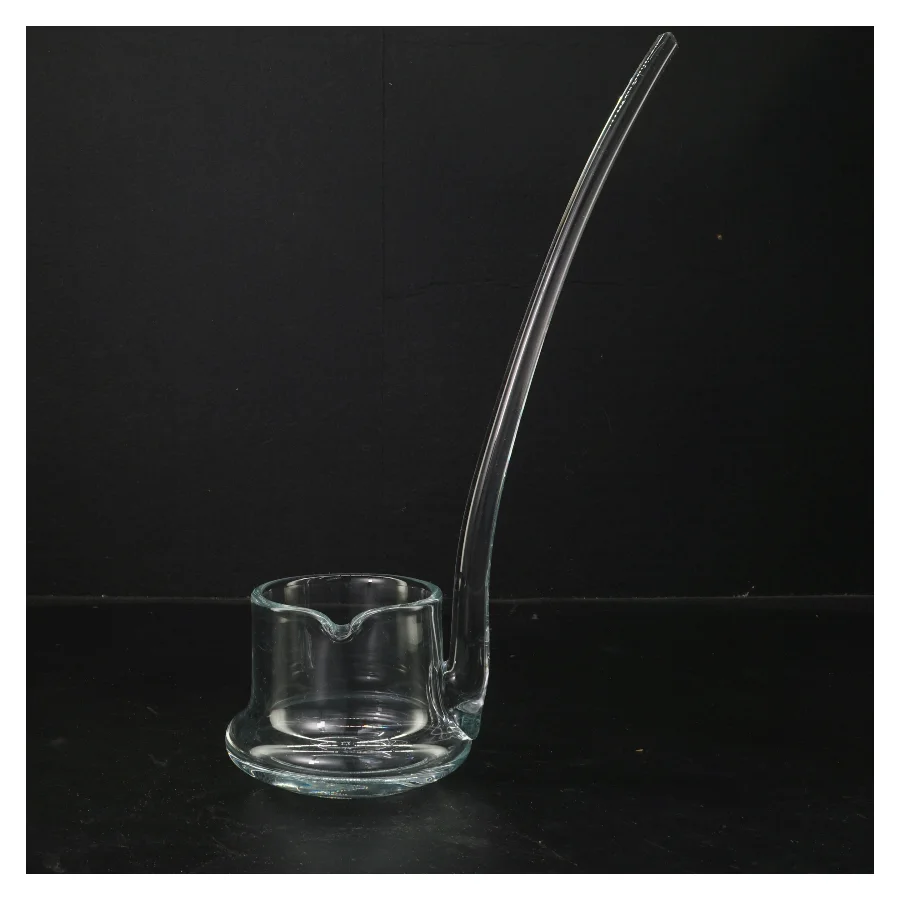 Glas punchbowle med ske (str. 28x26 cm)