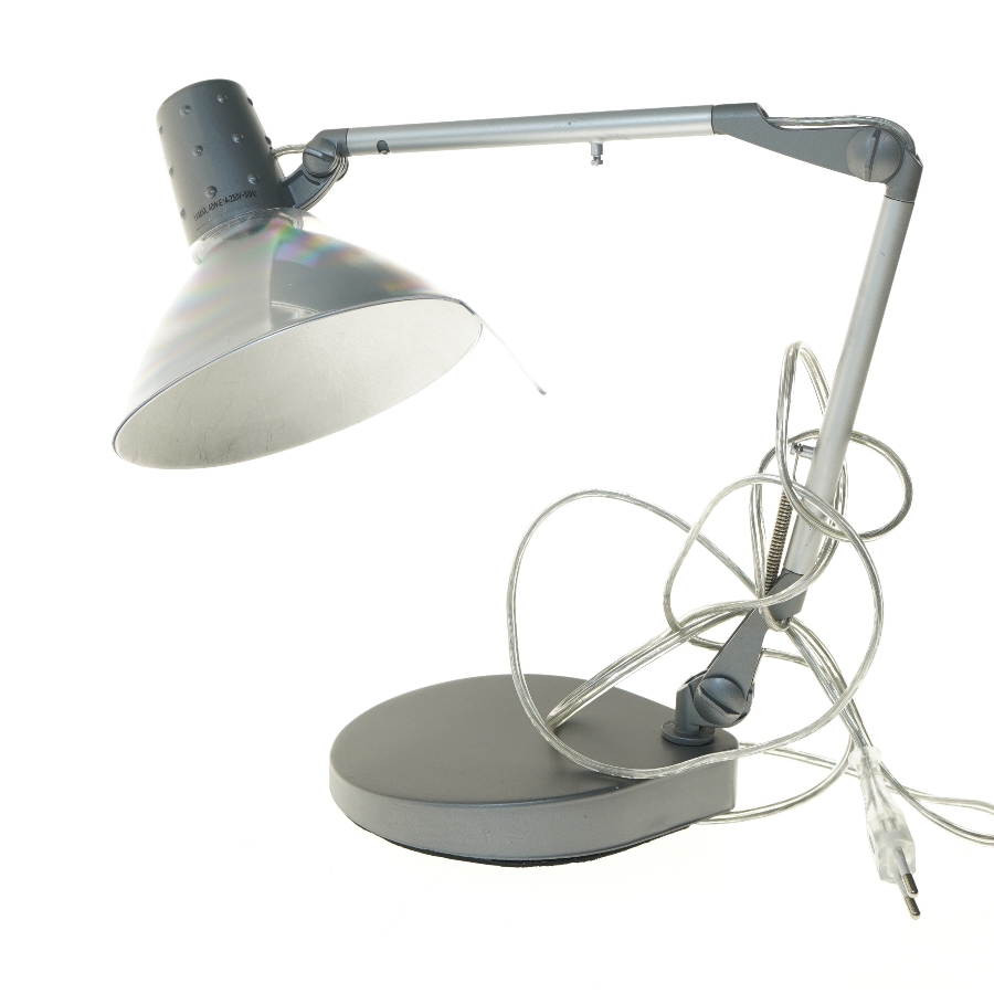 Grå bordlampe (str. 59 cm)