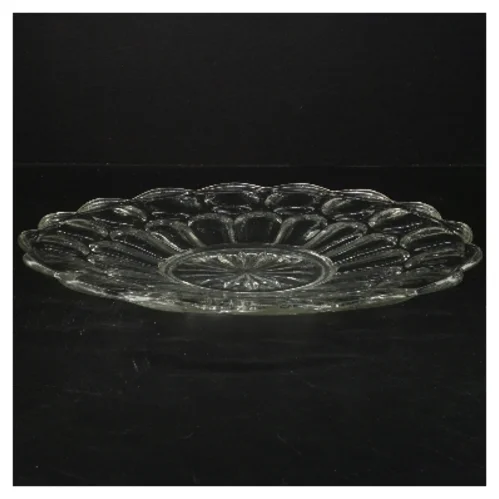 Glasfad med mønster (str. Ø 28 cm)