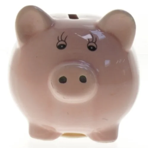 Keramisk sparegris (str. 10 cm)