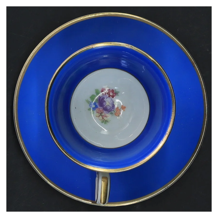 Porcelænskop med underkop fra Royal Porzellan Bavaria Germany KPM (str. Ø 12&9,5x4,5 cm)