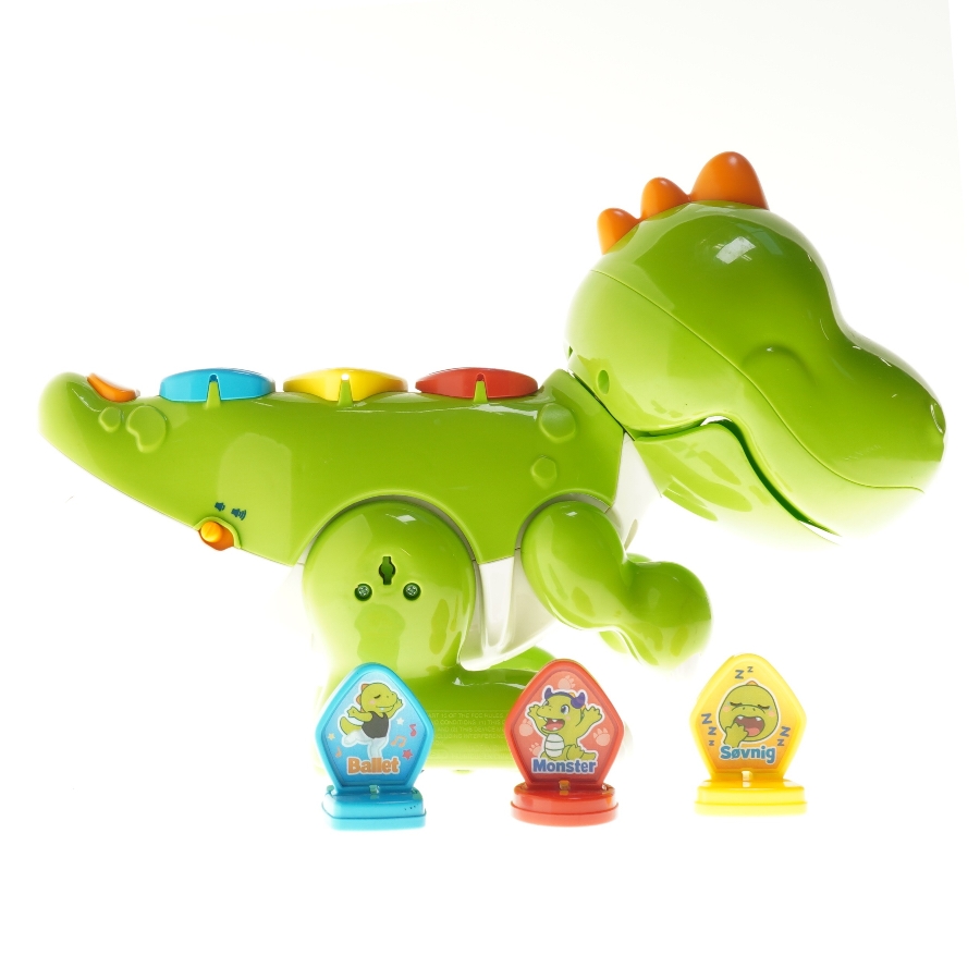 Legetøjsdinosaur med lydfunktioner (str. 37 cm)