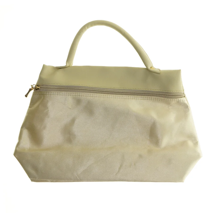 Beige håndtaske (str. 35x23 cm)