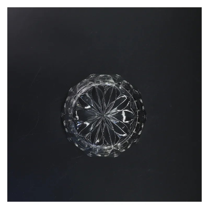 Krystalskål med mønster (str. Ø 17 cm)
