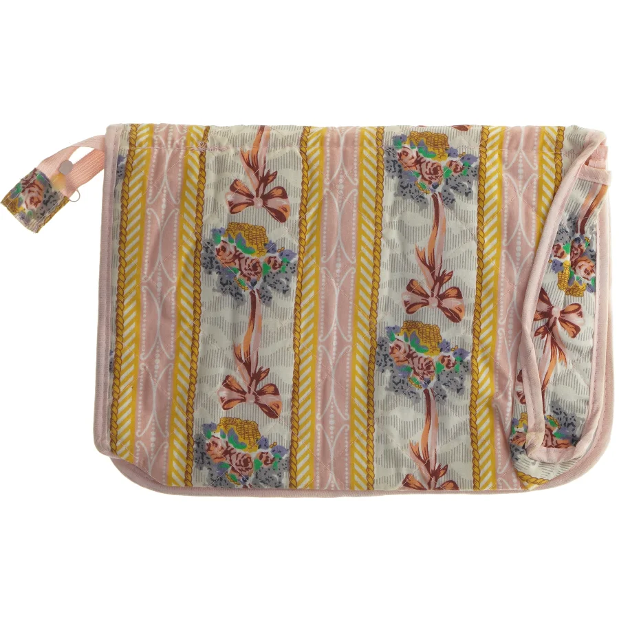 Kosmetik pung med spejl og lommer (str. 28x20 cm)