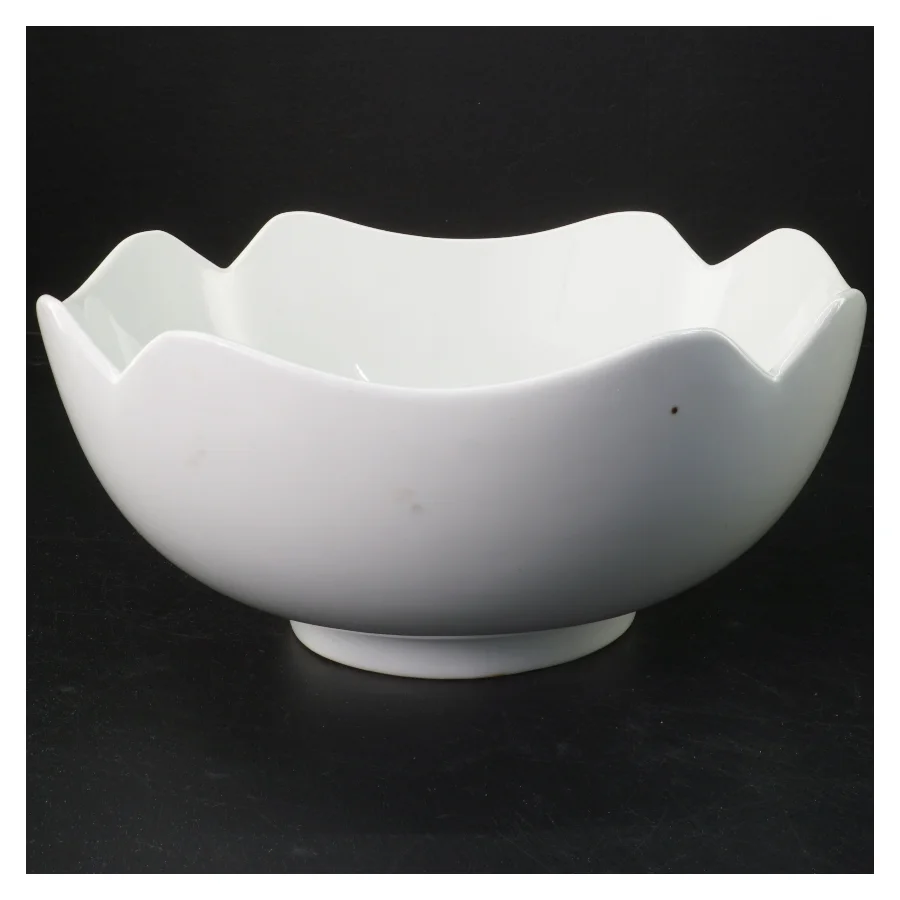 Hvid porcelænsskål (str. Ø 26x11 cm)