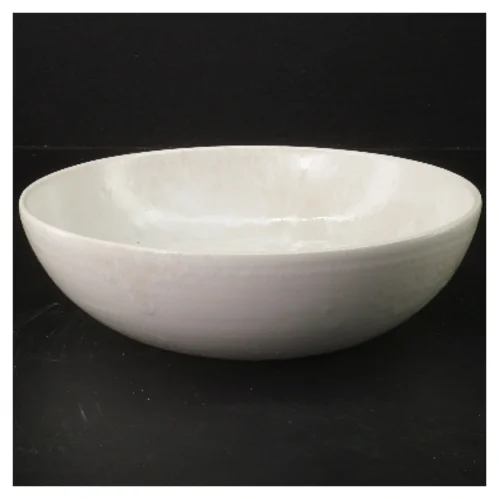 Hvid keramikskål (str. Ø 20,5 cm)