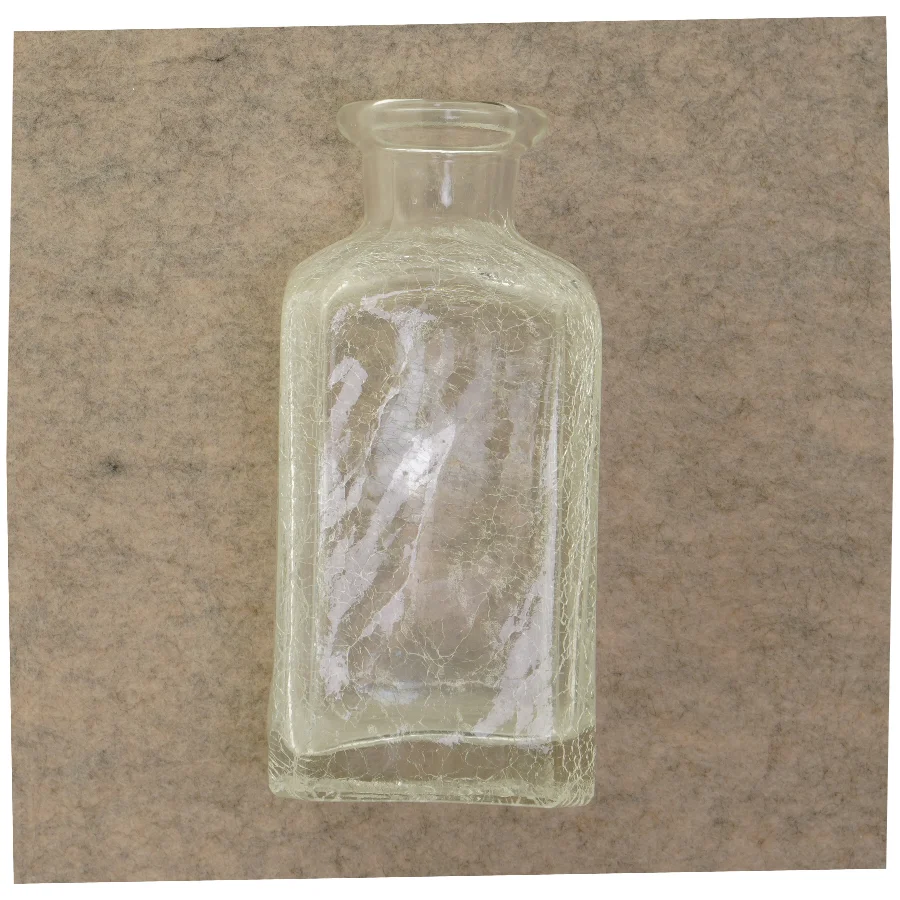 Glasflaske/-vase (str. 20 x 9 cm)