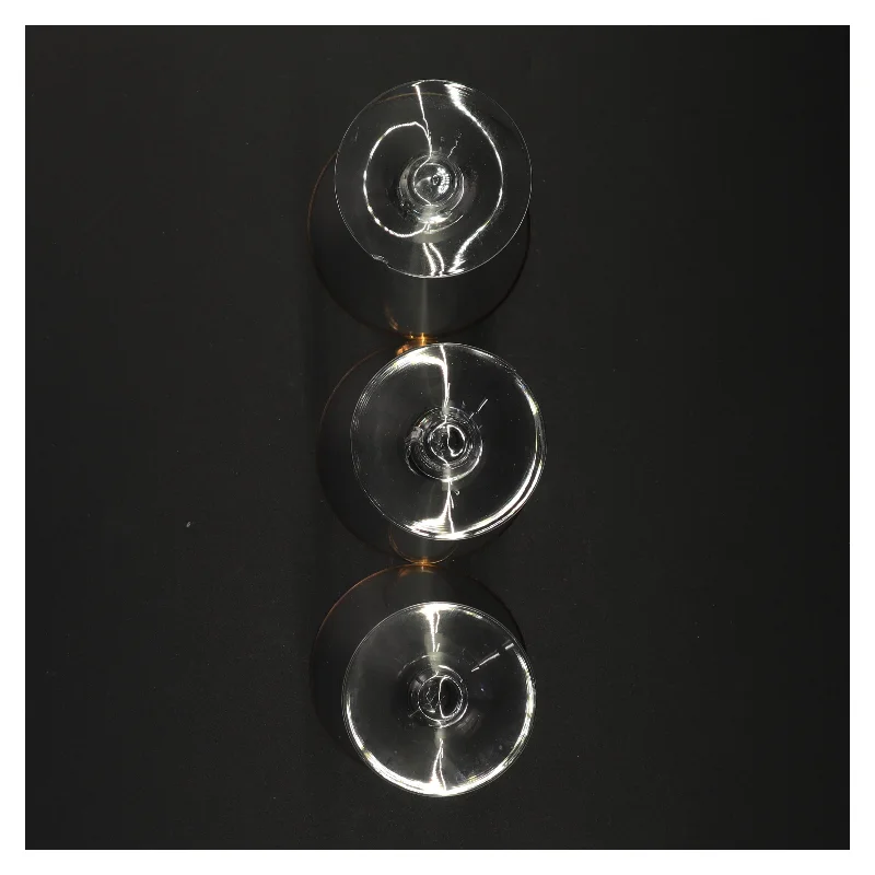 Vintageglas med guldkant (str. 13 x 9 cm)