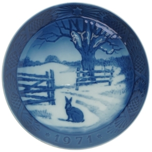 Royal Copenhagen juleplatter (str. Ø 18. cm. 6 styk)