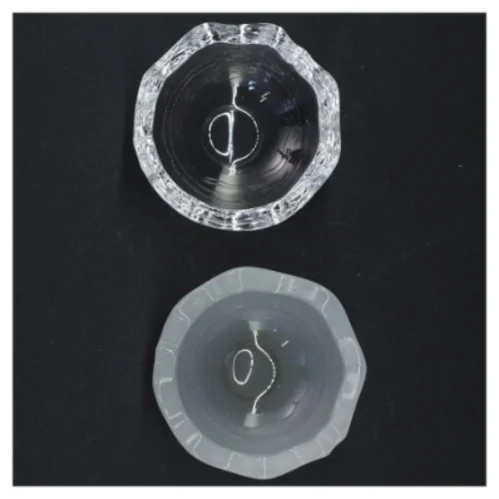 Glas bonbonniere fra Holmegaard (str. Ø 8 cm)