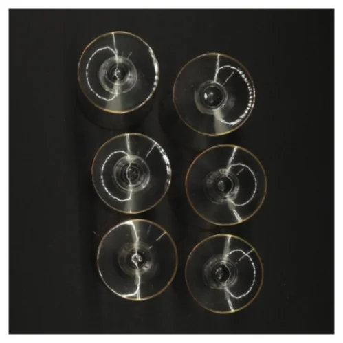 Vintageglas med guldkant (str. 10 x 6 cm)