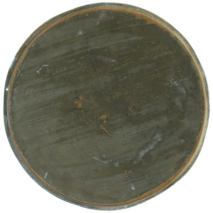 Låg i kobber, diameter 31 cm