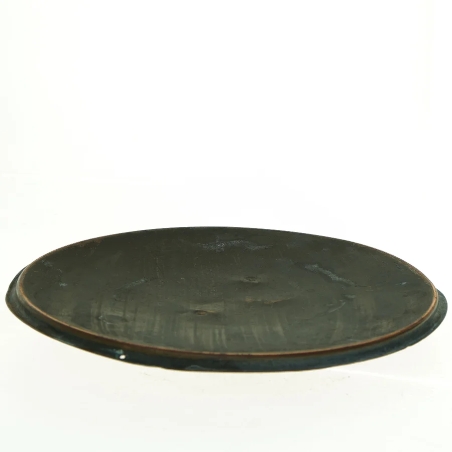Låg i kobber, diameter 31 cm