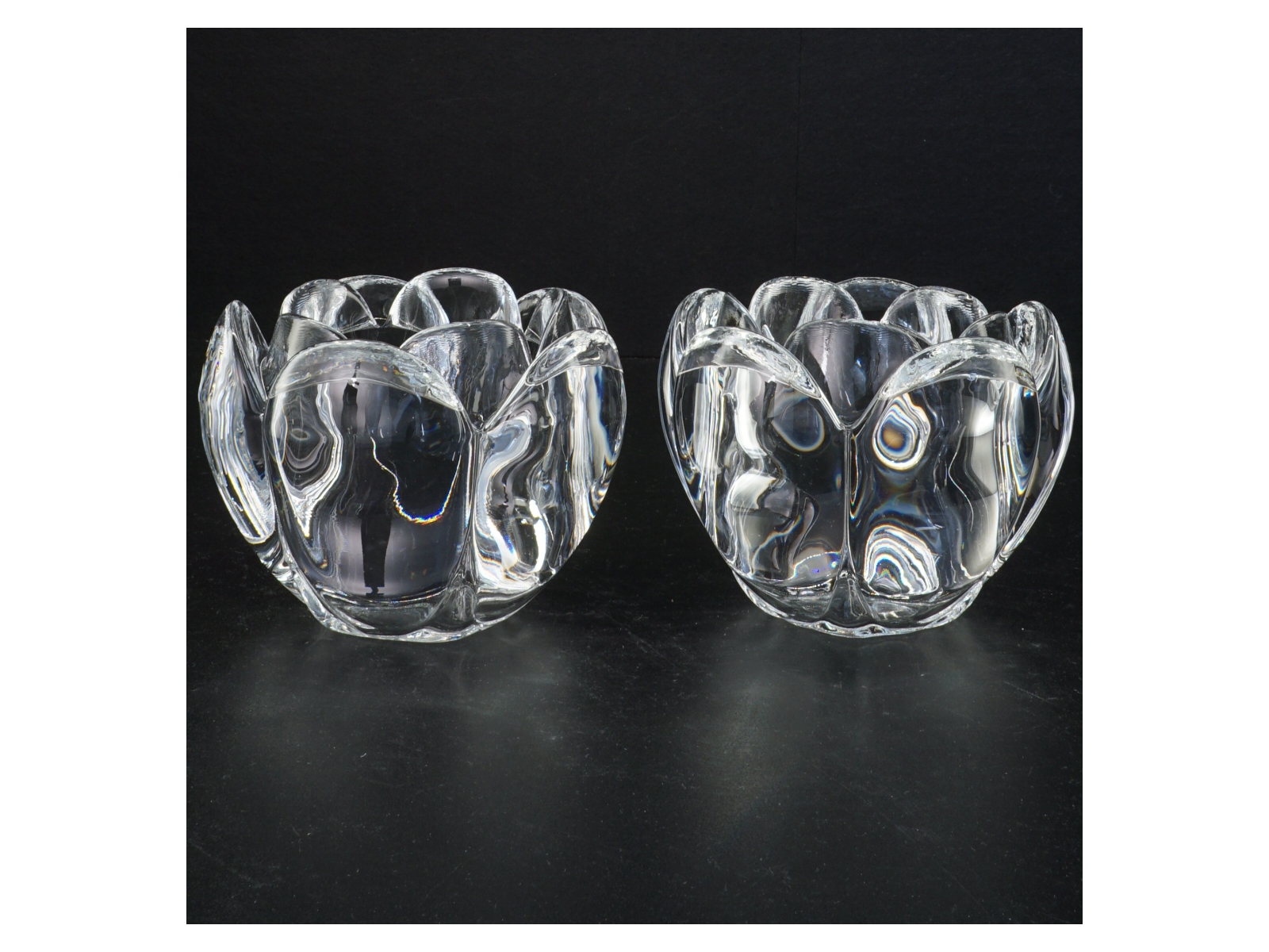 Glas lysestager (str. 9 x 12 cm)