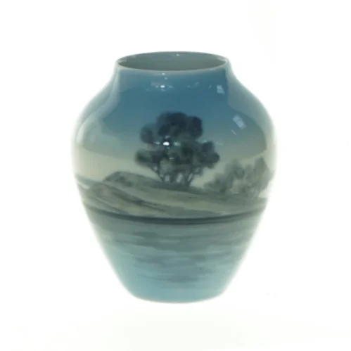  Bing & Grøndahl Vase No. 500/5012 med Sø og Ø Motiv fra Bing og Grøndahl (str. 8 x 7 cm)